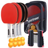 Table Tennis Set Sportneer Red and Black Double-Sided Table Tennis Set for Children Adult Advanced Home Team Indoor Outdoor Play Gift- Amazon