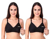 [Size 32] Hiya (Here is your affinity) Pack of 2 Nursing Bra For Women's (Mothers), Size 30-44- Amazon