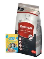 Eminent Cat Adult Salmon 2 kg Adult cat Food Eminent Cat Salmon +Free MOOCHIE (1 Pouch ) 85g Wet Cat Food Grain-Free Gravy with Tuna Chicken and Salmon Oil- Amazon