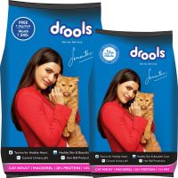 Drools Adult Dry Cat Food, Mackerel, 3 kg + 1.2 kg Free- Amazon