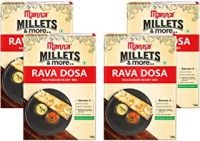 Manna Instant Multigrain Rava Dosa Ready Mix | Rava Dosa Batter | 720g (180g x 4 Packs) Serves 16- Amazon