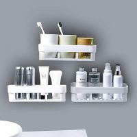 Multipurpose Kitchen Bathroom Shelf Wall Holder Storage Rack Bathroom Organizer Rack Storage Box Strong Adhesive Sticker Shower Rack Shelf (3 Bathroom Shelves White)- Amazon