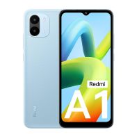 Redmi A1 (Light Blue, 2GB RAM, 32GB Storage) | Helio A22 | 5000 mAh Battery | 8MP AI Dual Cam | Leather Texture Design | Android 12- Amazon
