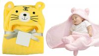 My Newborn Double Layer Baby Blanket Baby Wrapper Baby Bedding Baby Sleeping Bag Useful in All Seasons-Pack of 2 (Yellow-Pink) (284.0mm L X 203.0mm W)- Amazon