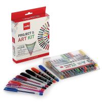Cello Project & Art Kit | Assortment of Glitter Gel Pens; Colour Bomb Gel Pens; Marky Permanent Marker Pens- Amazon