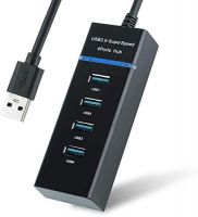 rts Hi-Speed USB 3.0 4 Port Hub For Android Mobiles/Tablets, iPhone/Ipads, Laptops, Computers, MP3 Players and Gaming Consoles (Black)- Amazon