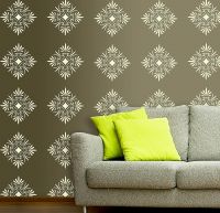 Arhat Stencils Glossy PVC Damask Wall Stencils ASR-E97- Amazon