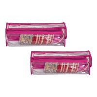 PrettyKrafts Bangle Box - Travel Bangle Case - Bangles Organiser - 1 Roll - Set of 2 - Pink- Amazon