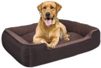 PAWSOME Dog Beds For Dog & Cats, Rectangle Pet Bed Thickened Enough with Soft Coral Fleece and ,Durable Dog Sofa Pet Bed- Amazon