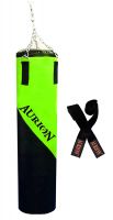 Aurion P-105 of Faux Leather Punching Bag (Heavy Bag) with Boxing Hand wrap (Green-Black, 4 Feet Unfilled + Boxing Handwrap)- Amazon