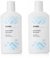 Amazon Brand – Solimo Nail Polish Remover, Pack of 2 (100 ml each)- Amazon