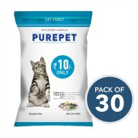 Purepet Ocean Fish Adult Cat Food, 30 Pouches (30 x 40g)- Amazon
