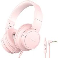 Tribit Headphones with Mic, Girls Headphones Wired Over Ear Headsets- Amazon