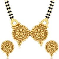 Sukkhi Royal Gold Plated Wedding Jewellery Mangalsutra Set For Women (MS70775GLDPAS500)- Amazon