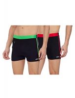 I-Swim Mens Costume Is-010 Size 2Xl Black/Red With Is-010 Size 2Xl Black/Lime Pack Of 2 And Swimming Goggles Is-508- Amazon
