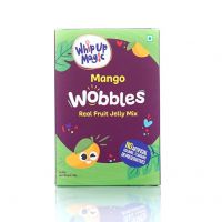 Whip Up Magic Wobbles DIY Mango Jelly Mix - 80g [Real Fruit Powder| No Artificial Colour/ Flavours/ Preservatives| Pure Vegetarian]- Amazon