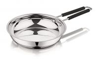 Ashoka Stainless Steel Frying Pan 1.5 LTR Deep Frying Pans Gas and Induction Compatible, Dishwasher & Oven Safe- Amazon