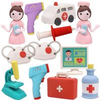 Toyshine Pack of 12 Little Doctor Theme Colorful Erasers- Amazon