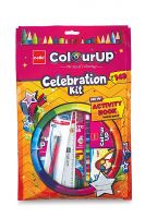 Cello ColourUp Celebration Kit Gift Pack |12 Wax Crayons Colour Set | 12 Oil Pastels | 15 Mini Sketch Pens | Kids Drawing Set | Drawing Colours Set | Free Activity Book | New Year & Christmas gifts- Amazon