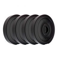 Koxtons Amazon Brand - Koxtons 20 Kg (5 Kgx4) Free Weights Combo, PVC, Black- Amazon