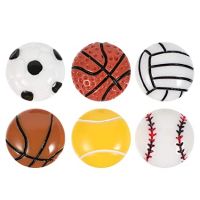 HEALLILY 30pcs Assorted Sport Ball Charms Flatback Resin Charms Basketball Football Tennis- Amazon