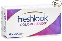 Freshlook Colorblends Contact Lens with Lens Case & Solution - 2 Pieces (-5.5,Green)- Amazon