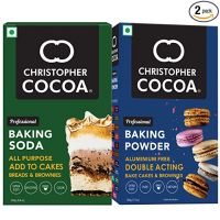 Christopher Cocoa Baking Soda All Purpose 250g, Baking Powder Aluminium Free Double Acting 200g (Bake Cakes, Cookies, Breads, Brownies)- Amazon