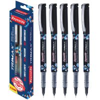 Reynolds Trimax Liquid Gel Pens | Needle Point (0.5mm) | Black Ink | 5 Count- Amazon