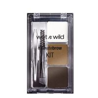 Wet n Wild, Ultimate Brow Kit, Eyebrow Kit to Shape, Define and Fill the Eyebrows, Kit with 1 Brow Wax, 2 Fixing Powders, 1 Brush and 1 Tweezers, Vegan Product, Ash Brown- Amazon