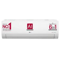 LG 0.8 Ton 3 Star AI DUAL Inverter Split AC (Copper, Super Convertible 6-in-1 Cooling, HD Filter with Anti Virus protection, 2023 Model, RS-Q10ENXE, White)- Amazon