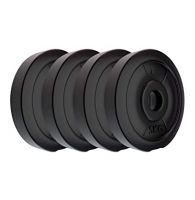 Koxtons Amazon Brand - Koxtons 20 Kg (5 Kgx4) Free Weights Combo, PVC, Black- Amazon