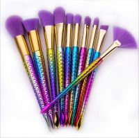 Start Makers Synthetic Bristle Makeup Brushes Set- Purple, 10 Pcs- Amazon