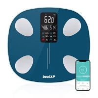 beatXP SmartPlus Prime Weight Machine with BMI & Body Fat Analyzer| Body Composition Scale with 15 Body Parameters | High Precision Sensors & Bluetooth App Sync 18 Months Warranty (Teal)- Amazon