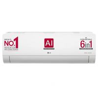 [For HDFC Bank Card] LG 1 Ton 4 Star AI DUAL Inverter Split AC (Copper, Super Convertible 6-in-1 Cooling, HD Filter with Anti Virus protection, 2023 Model, RS-Q13JNYE, White)- Amazon