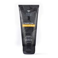 Bombay Shaving Company Charcoal Face Scrub with Black Sand, Exfoliates skins & Removes Black Heads, Black, 45 g- Amazon