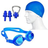 Body Maxx Swimming Kit Swimming Goggles Swimming Cap Ear Plug Nose Clip- Amazon