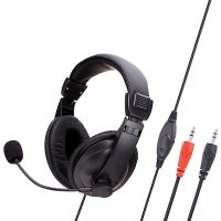 CHONCHOW Wired Over Ear Headphone with Volume Control, Omnidirectional Mic, Soft Ear Muffs and Adjustable Headband, Noise Cancelling Design- Amazon