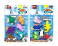 Crackles Cutest Sea Animal Pattern Fancy Erasers for Kids- Set of 2 for Stationery Gifts for Kids (Total 13 Erasers)- Amazon