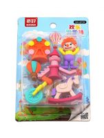 Crackles Collectible Cute Circus Amusement Park Clown 3D take it Apart Puzzle erasers- Amazon