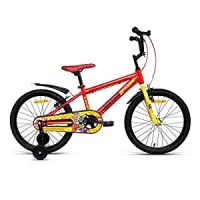 VECTOR 91 Justice League 20T Single Speed Kids Cycles (Red & Yellow, Ideal- Amazon
