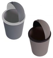3 Litre Multicolor Plastic Swing Top Dustbins Set Of 2, By Kuber Industries- Pepperfry