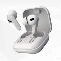 tunez Elements E20 True Wireless Earbuds with Bluetooth V5.0,MAXX -BASS, 15 Hours Extra Battery Life with case, Smart Touch Controllers with Ergonomic fit, Water Resistant, Built-in Mic (White)- Amazon