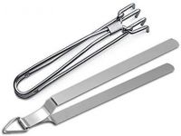 Dynore Stainless Steel Chapati Roti Chimta with Pakkad Utensil Holder, 1 Ounce (DS_1076)- Amazon