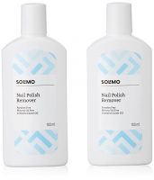 Amazon Brand – Solimo Nail Polish Remover, Pack of 2 (100 ml each)- Amazon