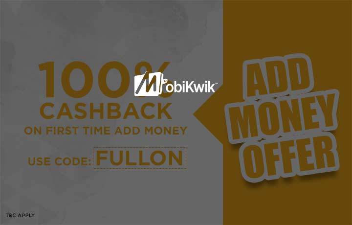 Get 100% Cashback on adding money in Mobikwik Wallet (new user)
