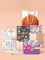 Doodle l The Happy Box Study Planner Stationery Kit l B5 Planner + Tote Bag + Pouch + Sticker Book + Pocket Planner + Sticky Notes + Pen + Motivational Cards + Bookmarks with Premium Gift Box (Blossom Tales)- Amazon