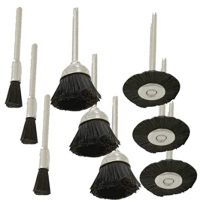 DIY Crafts Black Nylon Brush Brushes Wheel Set For Dremel Accessories for Rotary Tools End Brush - Fits Tools- Amazon