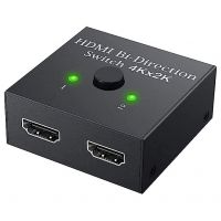 Sounce HDMI Switch 2 in 1 Out 4K 60hz HDMI Switcher 2 Port, Bi-Directional HDMI Switch Splitter 2 x 1/1 x 2, No Power Required, Sharing HD Video, PC Gaming Accessories- Amazon