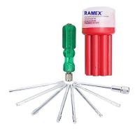 RAMEX screwdriver set, screwdriver set tools kit, screwdrivers tools 8 Pieces set with box standard screwdriver set (Pack of 8)- Amazon