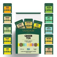 VAHDAM, Green Tea Bag Sampler - 10 Flavors, 1 Tea Bag Each | Tea Variety Pack - Gluten Free, Pure Ingredients | Pure Assorted Green Tea Gift Sets | Improves Metabolism- Amazon